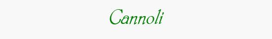 Cannoli Header
