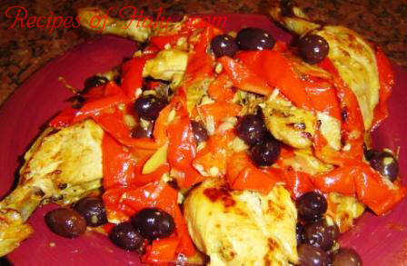 Chicken with Peppers and Olives Photo