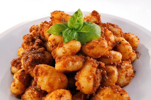 Gnocchi with Meat Sauce Photo