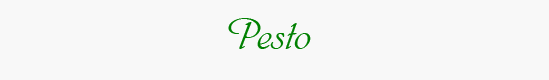 Pesto Sauce Header