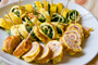 Frittata Rolls with Arugula and Ham Photo