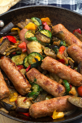 Sausage with Vegetables Photo