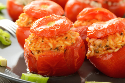 Stuffed Tomatoes with Rice Photo